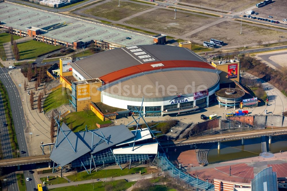 Luftaufnahme Oberhausen - Veranstaltungshalle König Pilsener Arena in Oberhausen im Bundesland Nordrhein-Westfalen