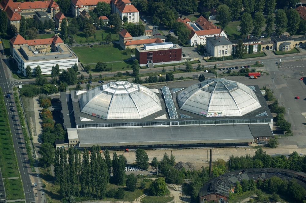 Luftbild Leipzig - Veranstaltungshalle Kohlrabizirkus in Leipzig im Bundesland Sachsen