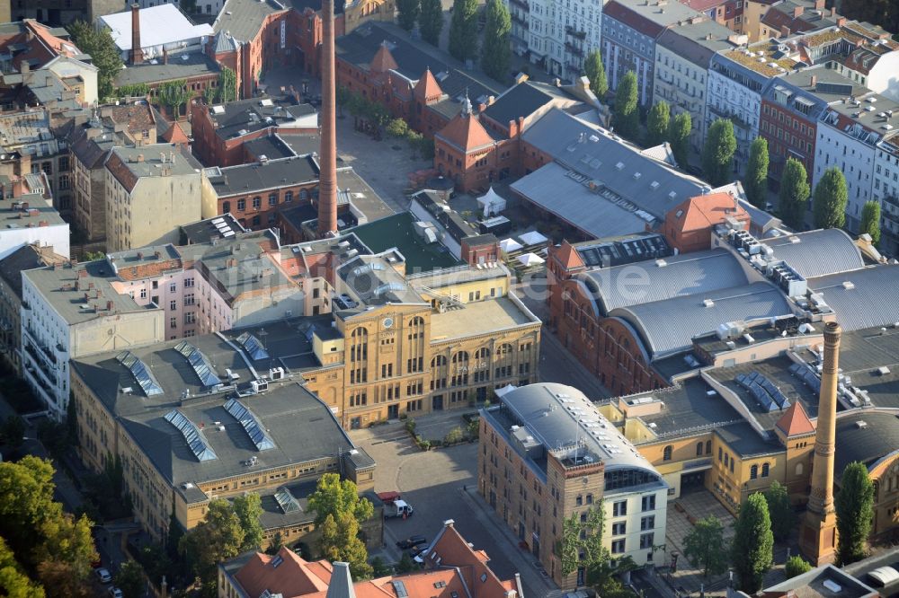 Berlin von oben - Veranstaltungshalle KulturBrauerei an der Schönhauser Allee im Stadtteil Prenzlauer Berg in Berlin