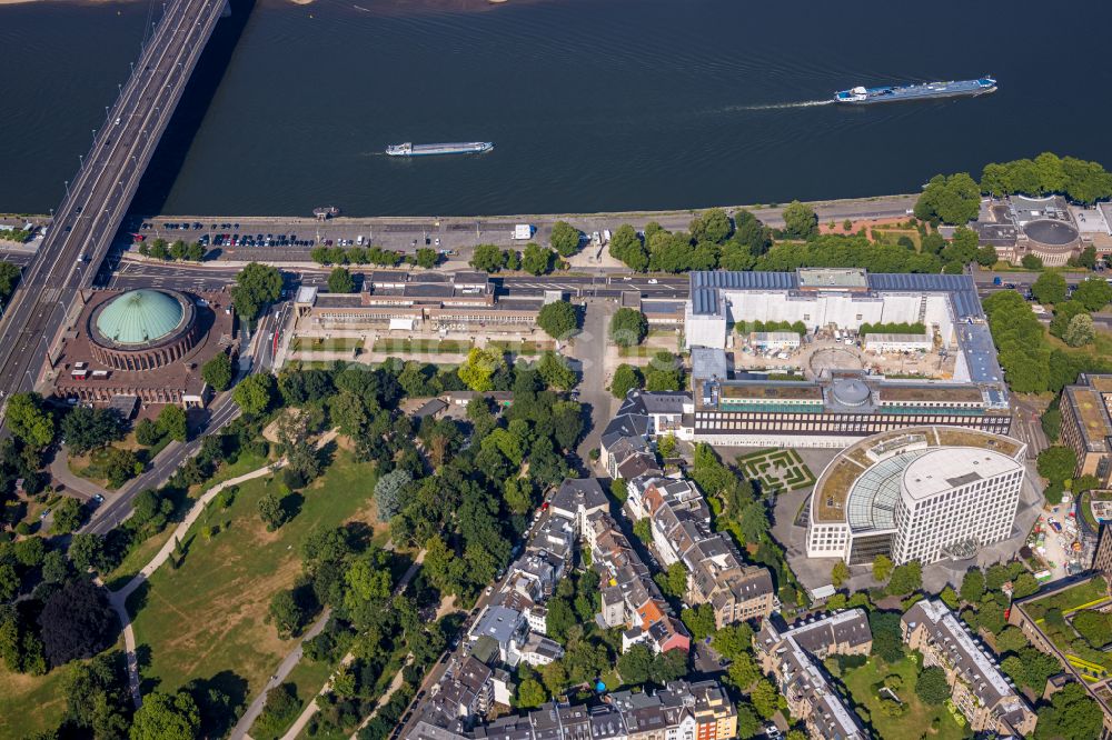 Düsseldorf von oben - Veranstaltungshalle Kunstpalast in Düsseldorf im Bundesland Nordrhein-Westfalen, Deutschland