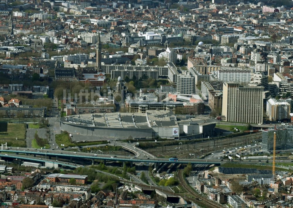 Luftbild Lille - Veranstaltungshalle Lille Grand Palais am Boulevard des Cites Unies in Lille in Nord-Pas-de-Calais Picardie, Frankreich