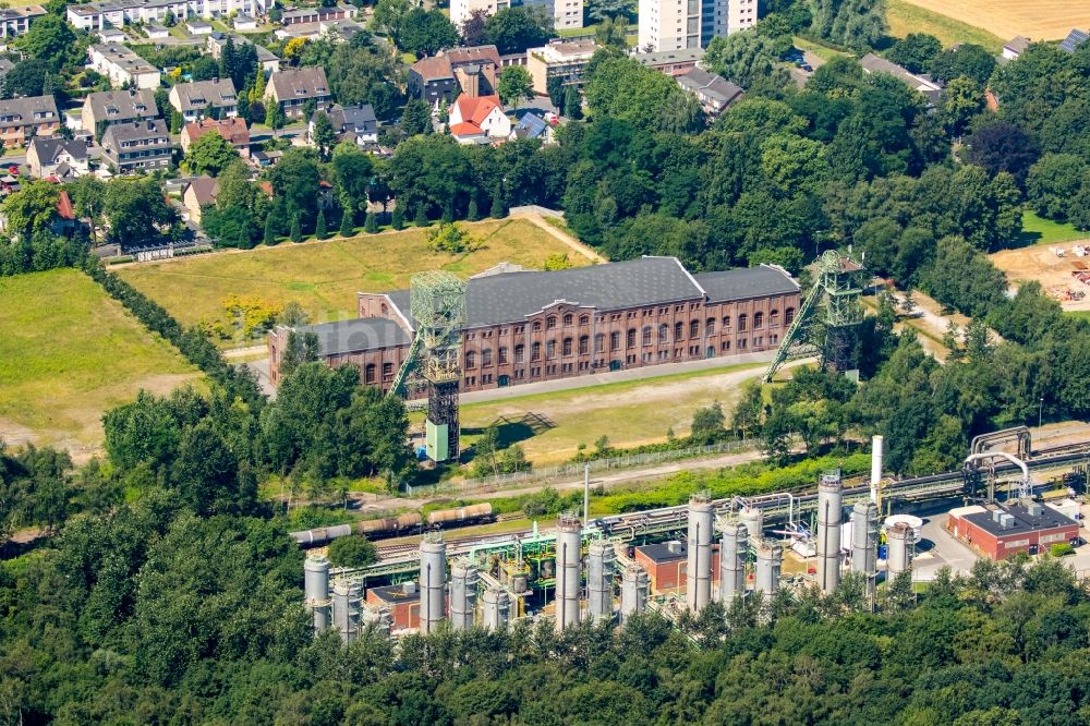 Gladbeck von oben - Veranstaltungshalle Maschinenhalle in Gladbeck im Bundesland Nordrhein-Westfalen