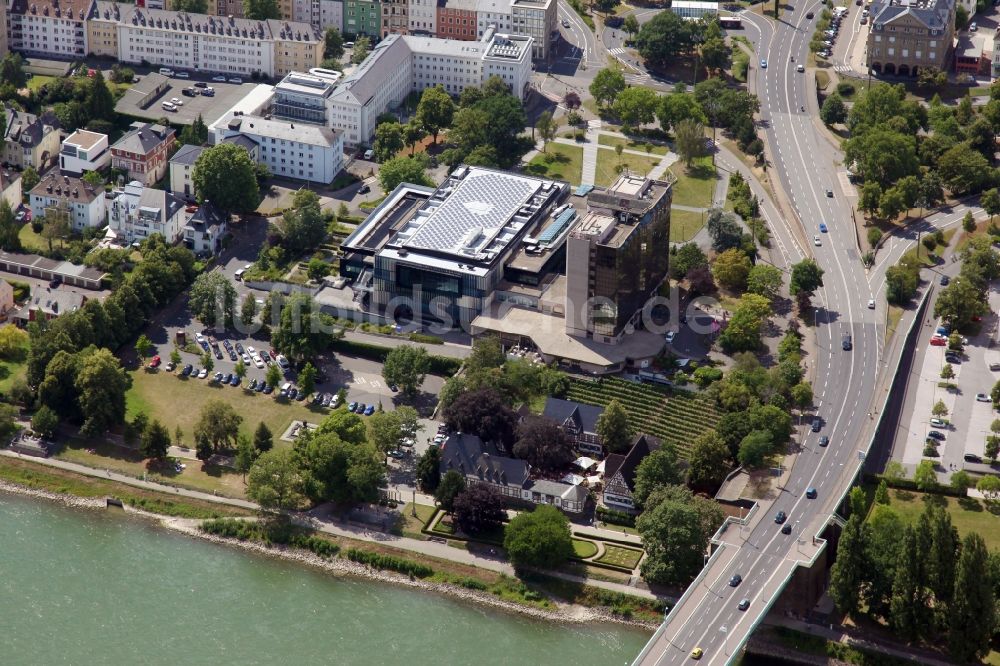 Luftbild Koblenz - Veranstaltungshalle Rhein-Mosel-Halle an der Julius-Wegeler-Straße in Koblenz im Bundesland Rheinland-Pfalz, Deutschland