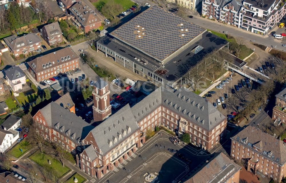 Luftbild Bottrop - Veranstaltungshalle Saalbau in Bottrop im Bundesland Nordrhein-Westfalen