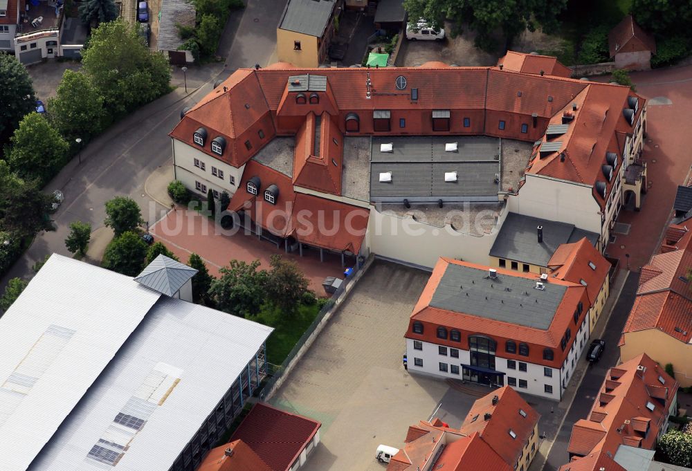 Luftaufnahme Apolda - Veranstaltungshalle Stadthalle in Apolda im Bundesland Thüringen, Deutschland