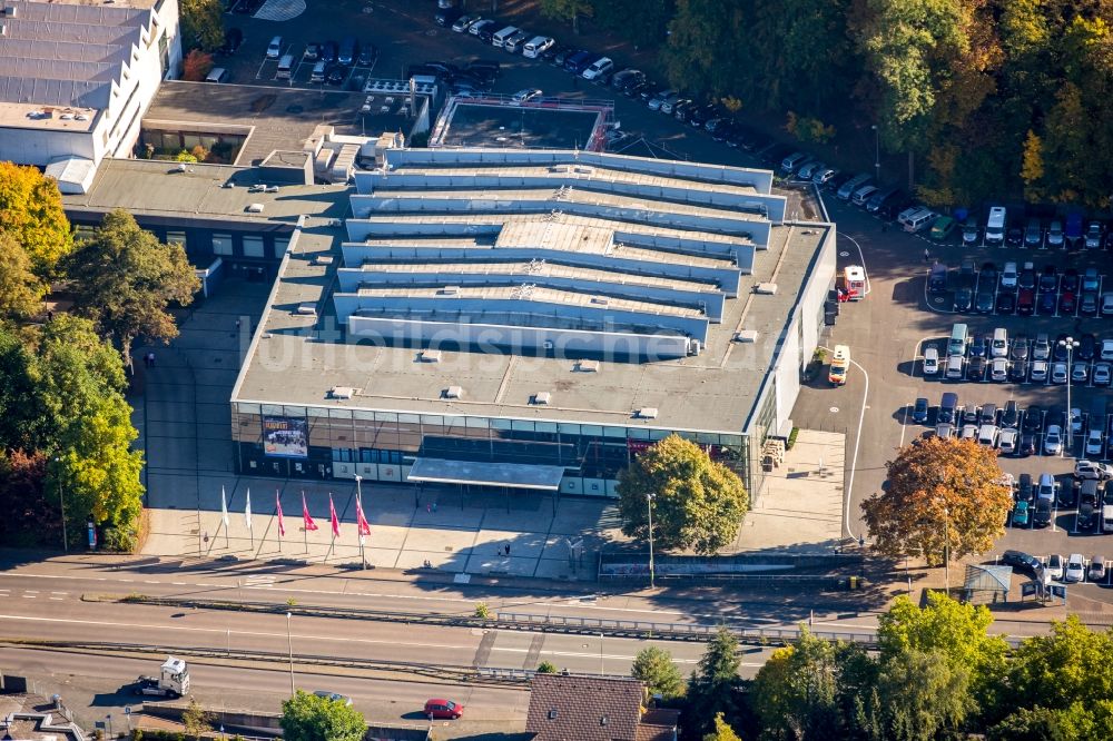 Luftbild Siegen - Veranstaltungshalle des Tagungs- und Kongresszentrum Siegerlandhalle in Siegen im Bundesland Nordrhein-Westfalen