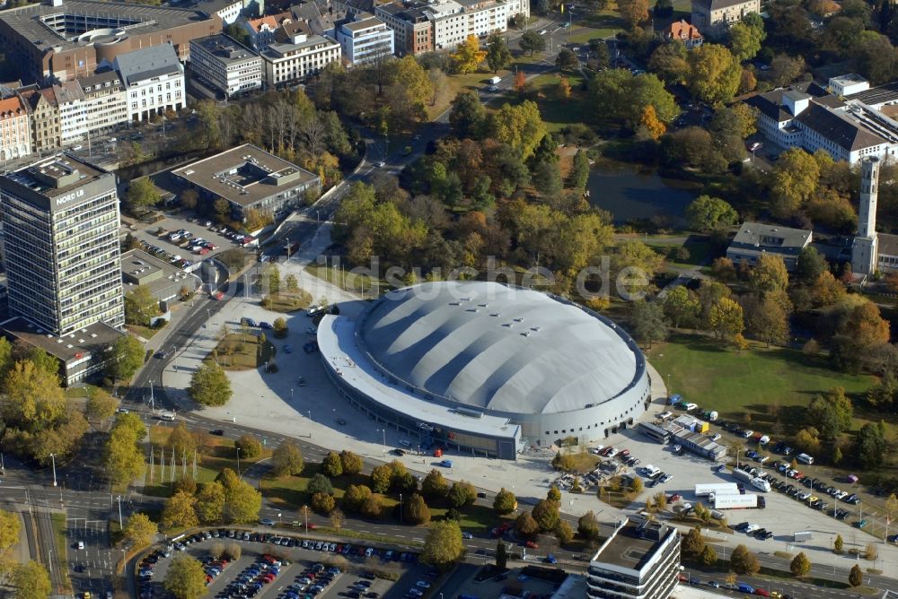 Luftbild Braunschweig - Veranstaltungshalle Volkswagen Halle in Braunschweig im Bundesland Niedersachsen, Deutschland