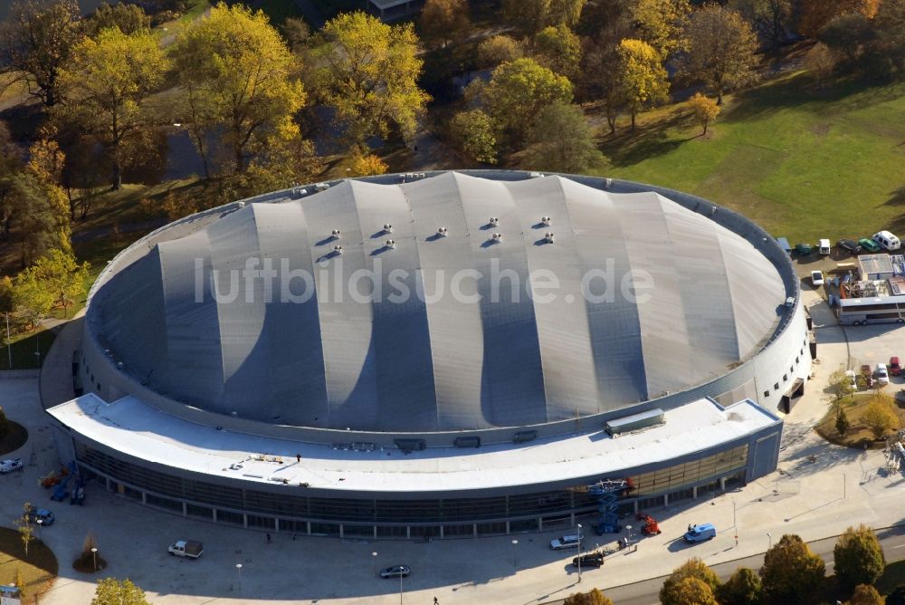 Braunschweig aus der Vogelperspektive: Veranstaltungshalle Volkswagen Halle in Braunschweig im Bundesland Niedersachsen, Deutschland