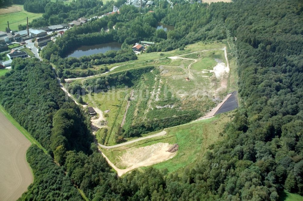 Dörentrup aus der Vogelperspektive: Verbunddeponie Dörentrup der Abfallbeseitigungs-GmbH Lippe in Nordrhein-Westfalen