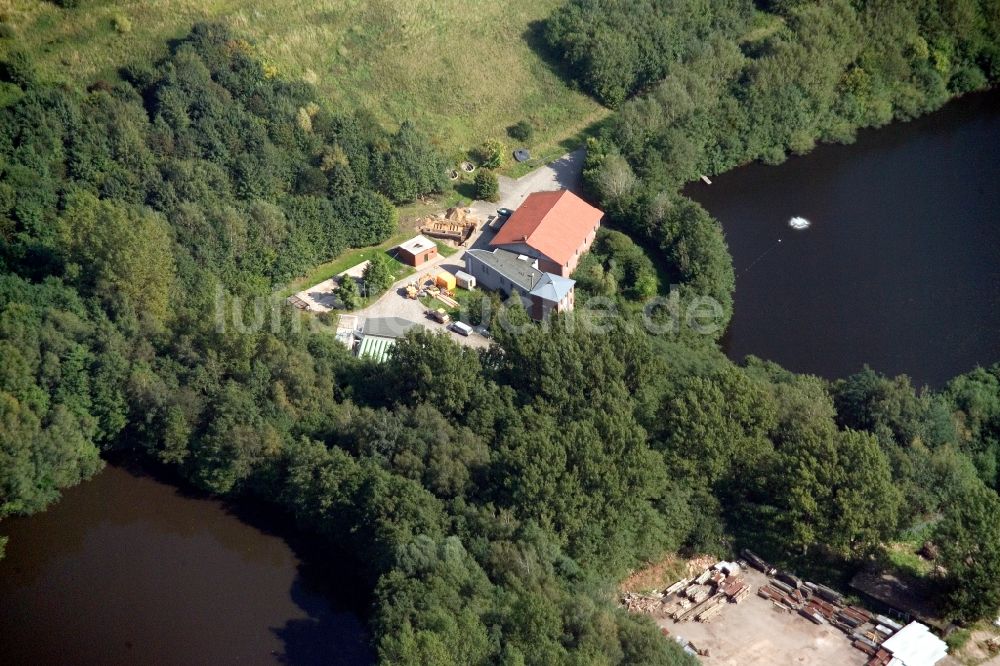 Dörentrup von oben - Verbunddeponie Dörentrup der Abfallbeseitigungs-GmbH Lippe in Nordrhein-Westfalen