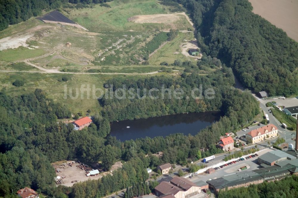 Dörentrup aus der Vogelperspektive: Verbunddeponie Dörentrup der Abfallbeseitigungs-GmbH Lippe in Nordrhein-Westfalen