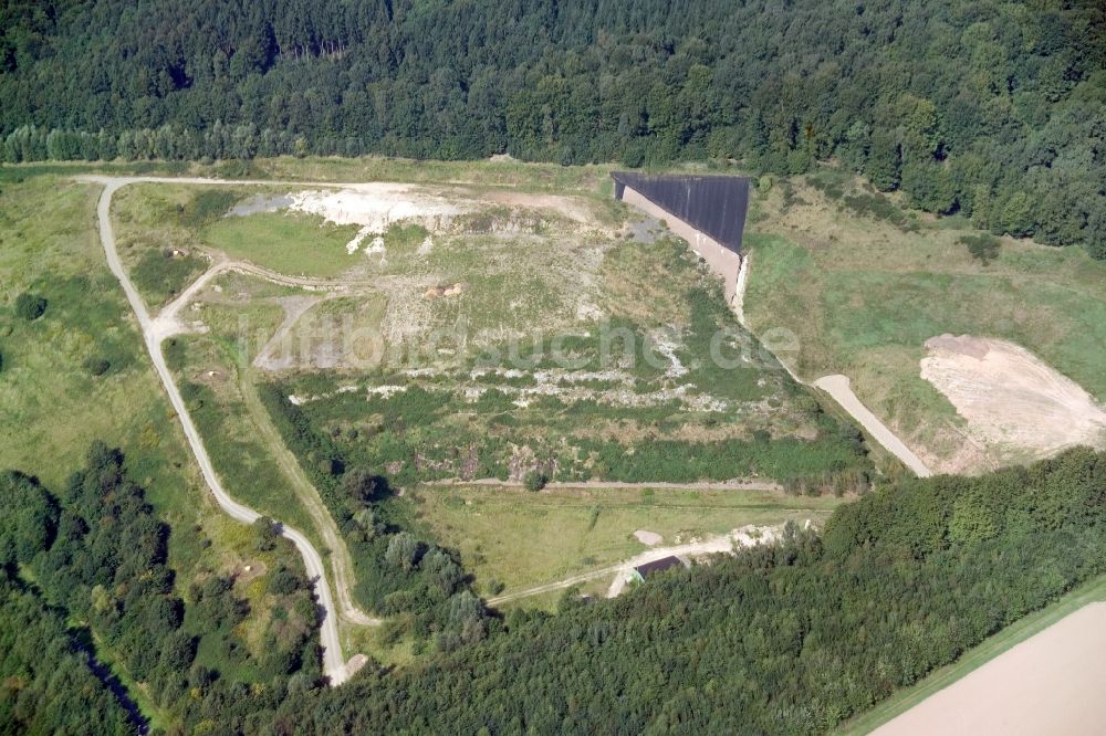 Luftaufnahme Dörentrup - Verbunddeponie Dörentrup der Abfallbeseitigungs-GmbH Lippe in Nordrhein-Westfalen