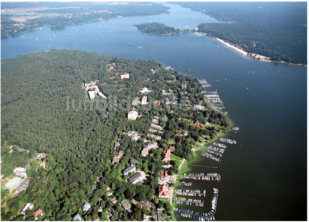 Luftaufnahme Berlin - ver.di Bildungs- und Begegnungszentrum Clara Sahlberg in Berlin Wannsee