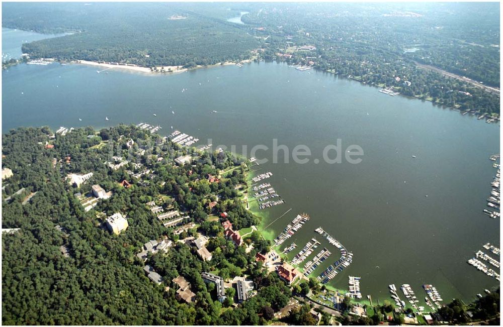 Berlin aus der Vogelperspektive: ver.di Bildungs- und Begegnungszentrum Clara Sahlberg in Berlin Wannsee