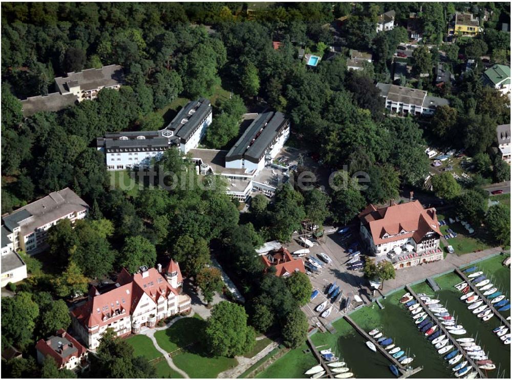 Luftaufnahme Berlin - ver.di Bildungs- und Begegnungszentrum Clara Sahlberg in Berlin Wannsee