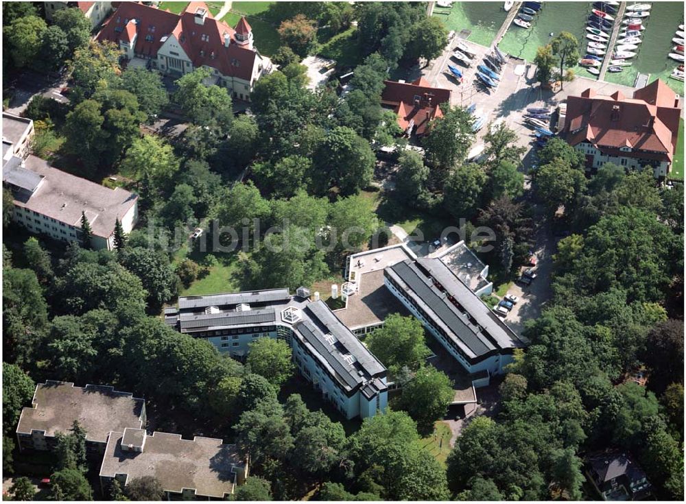 Berlin von oben - ver.di Bildungs- und Begegnungszentrum Clara Sahlberg in Berlin Wannsee