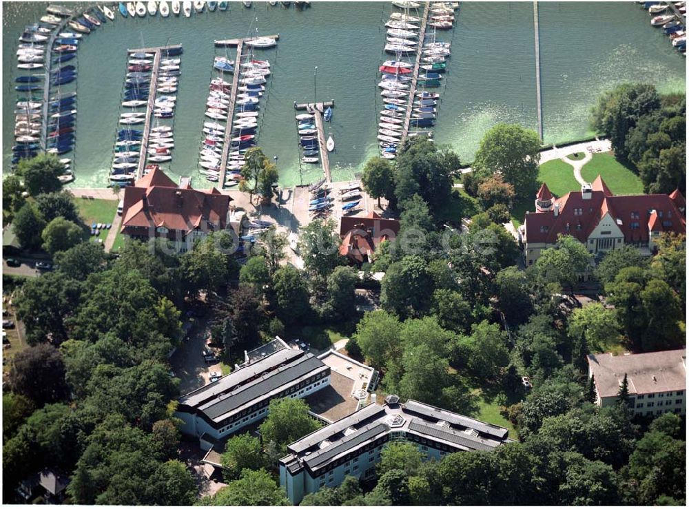 Luftaufnahme Berlin - ver.di Bildungs- und Begegnungszentrum Clara Sahlberg in Berlin Wannsee