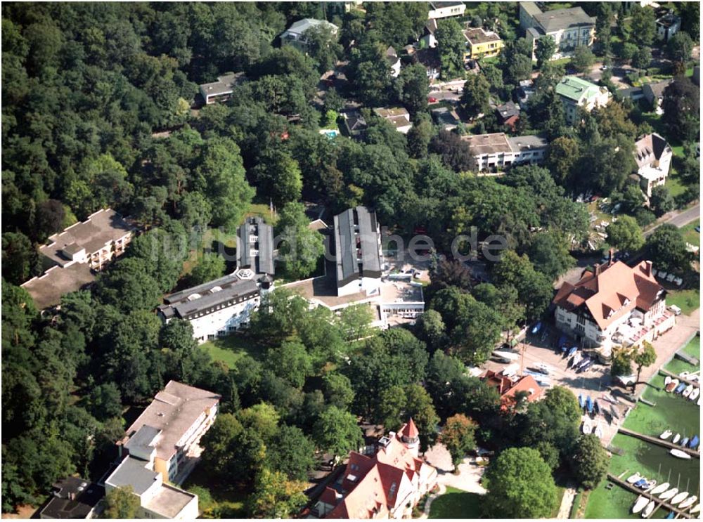 Luftaufnahme Berlin - ver.di Bildungs- und Begegnungszentrum Clara Sahlberg in Berlin Wannsee