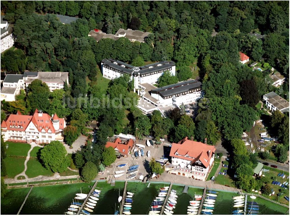 Luftaufnahme Berlin - ver.di Bildungs- und Begegnungszentrum Clara Sahlberg in Berlin Wannsee