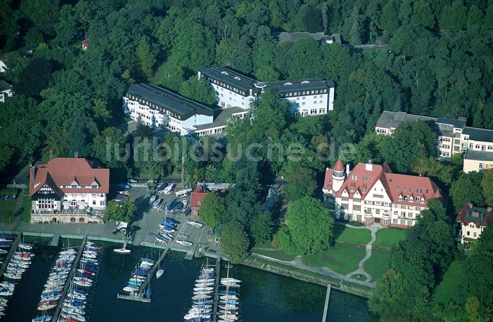 Berlin Wannsee aus der Vogelperspektive: ver.di Bildungs- und Begegnungszentrum Clara Sahlberg in Berlin Wannsee