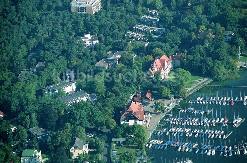 Berlin Zehlendorf von oben - ver.di Bildungs- und Begegnungszentrum Clara Sahlberg in Berlin Wannsee