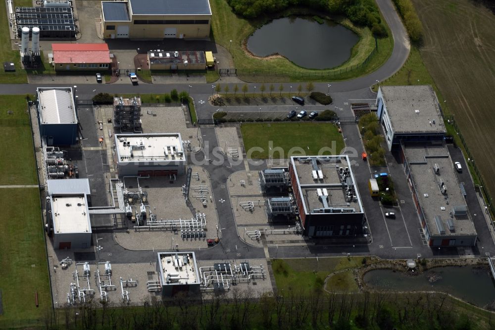 Luftbild Rüdersdorf - Verdichterstadion und Pumpwerk für Erdgas des Energieunternehmens EWE in Rüdersdorf im Bundesland Brandenburg