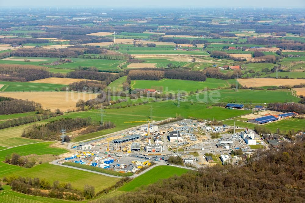 Luftbild Werne - Verdichterstadion und Pumpwerk für Erdgas der Open Grid Europe in Werne im Bundesland Nordrhein-Westfalen