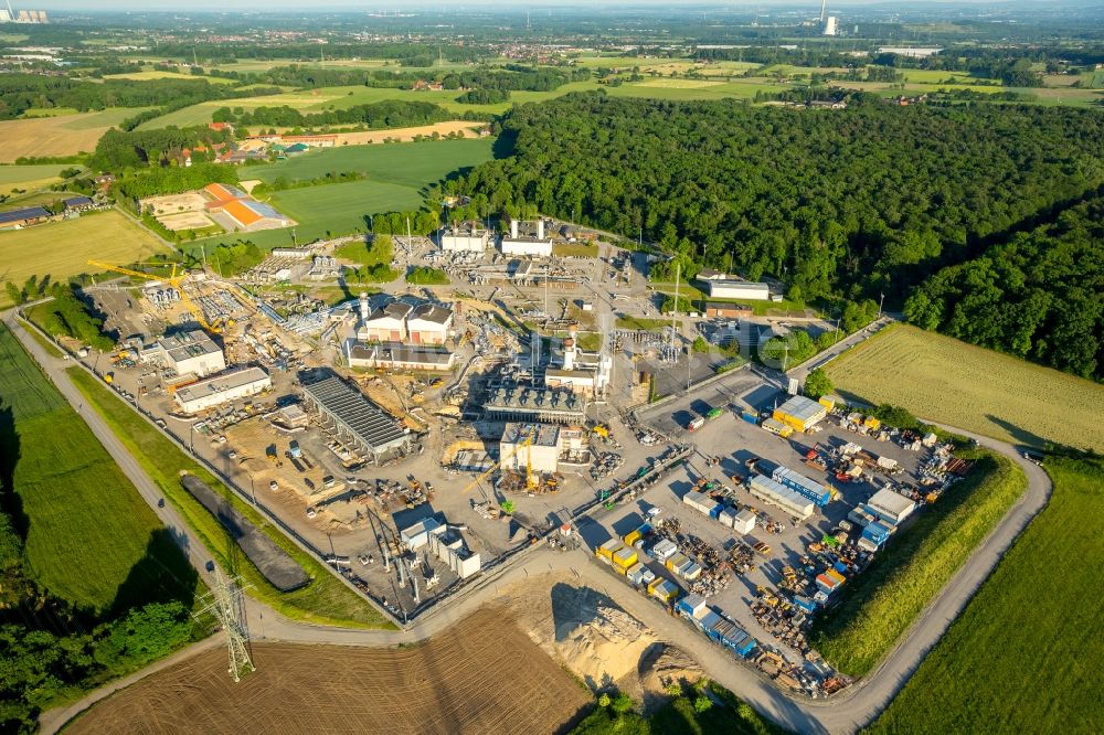 Luftbild Werne - Verdichterstadion und Pumpwerk für Erdgas der Open Grid Europe in Werne im Bundesland Nordrhein-Westfalen