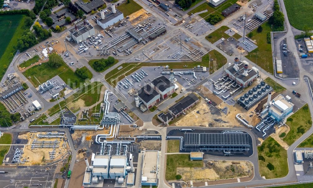 Luftaufnahme Werne - Verdichterstadion und Pumpwerk für Erdgas der Open Grid Europe in Werne im Bundesland Nordrhein-Westfalen