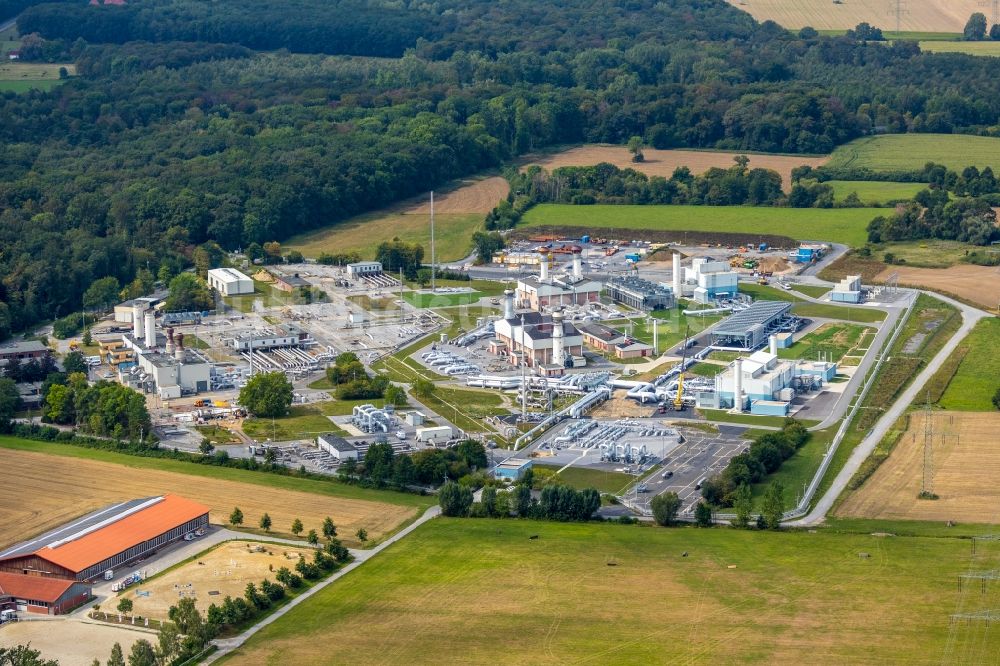 Luftbild Werne - Verdichterstadion und Pumpwerk für Erdgas Open Grid Europe in Werne im Bundesland Nordrhein-Westfalen, Deutschland