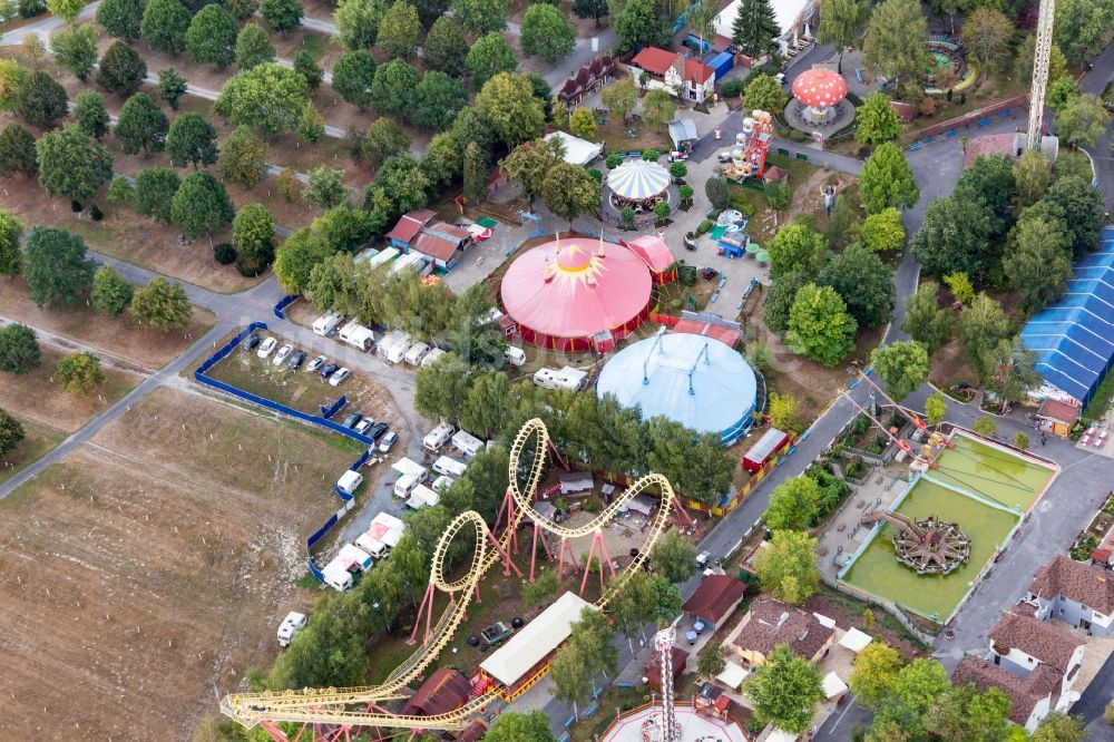 Luftaufnahme Geiselwind - Vergnügungspark Freizeit-Land Geiselwind in Geiselwind im Bundesland Bayern, Deutschland