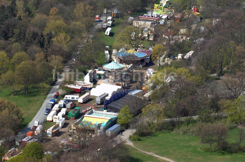 Luftaufnahme Berlin - Vergnügungspark in der Hasenheide in Berlin