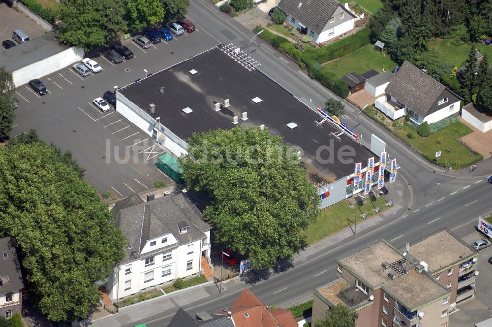 Kamen von oben - Verkaufsfläche / Siemes Schuh Center in Kamen