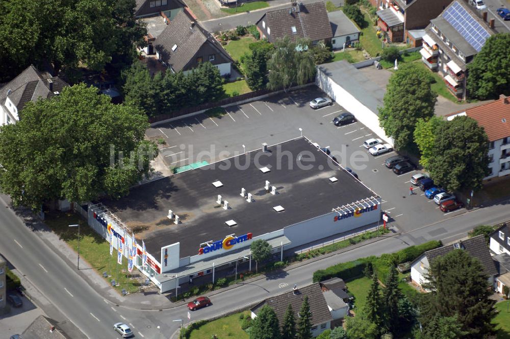 Kamen von oben - Verkaufsfläche / Siemes Schuh Center in Kamen