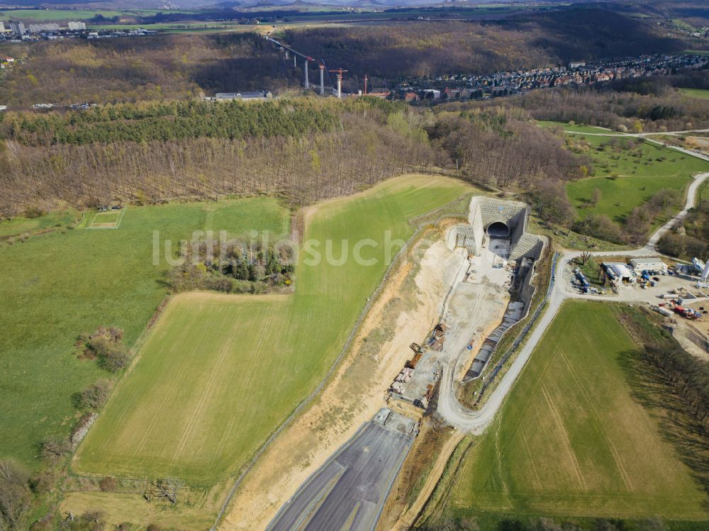 Luftaufnahme Pirna - Verkehrsbau in Pirna im Bundesland Sachsen, Deutschland