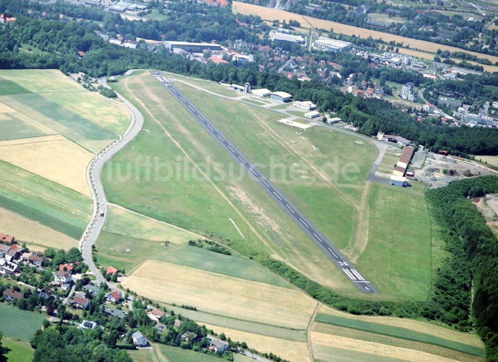 Coburg aus der Vogelperspektive: Verkehrslandeplatz Coburg-Brandensteinsebene