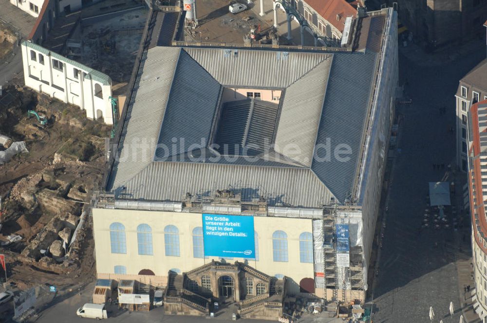 Luftaufnahme Dresden - Verkehrsmuseum Dresden