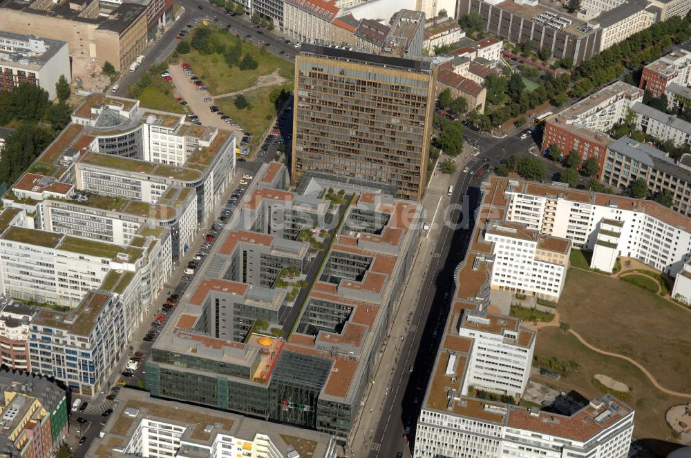 Luftaufnahme Berlin - Verlagsgebäude vom Axel-Springer-Verlag in Berlin-Mitte