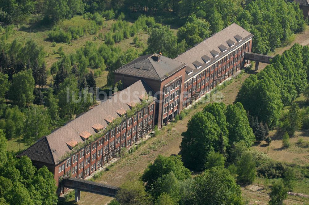 Luftaufnahme Bernau - Verlassene Kaserne in Bernau