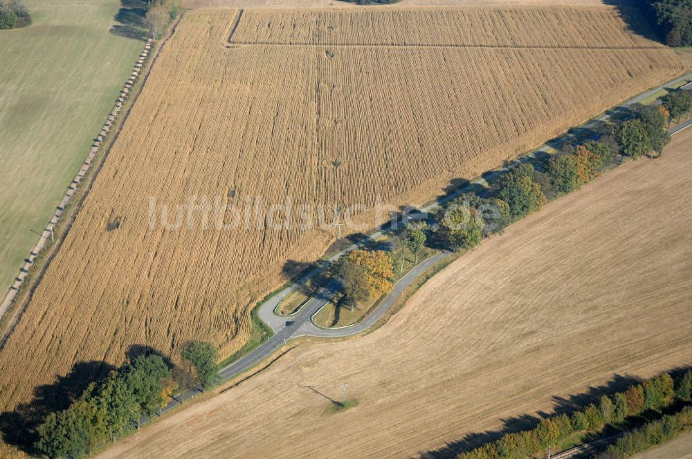 Luftbild Groß Pankow - Verlauf Bundesstrasse 189 von Wittenberge bis Wittstock