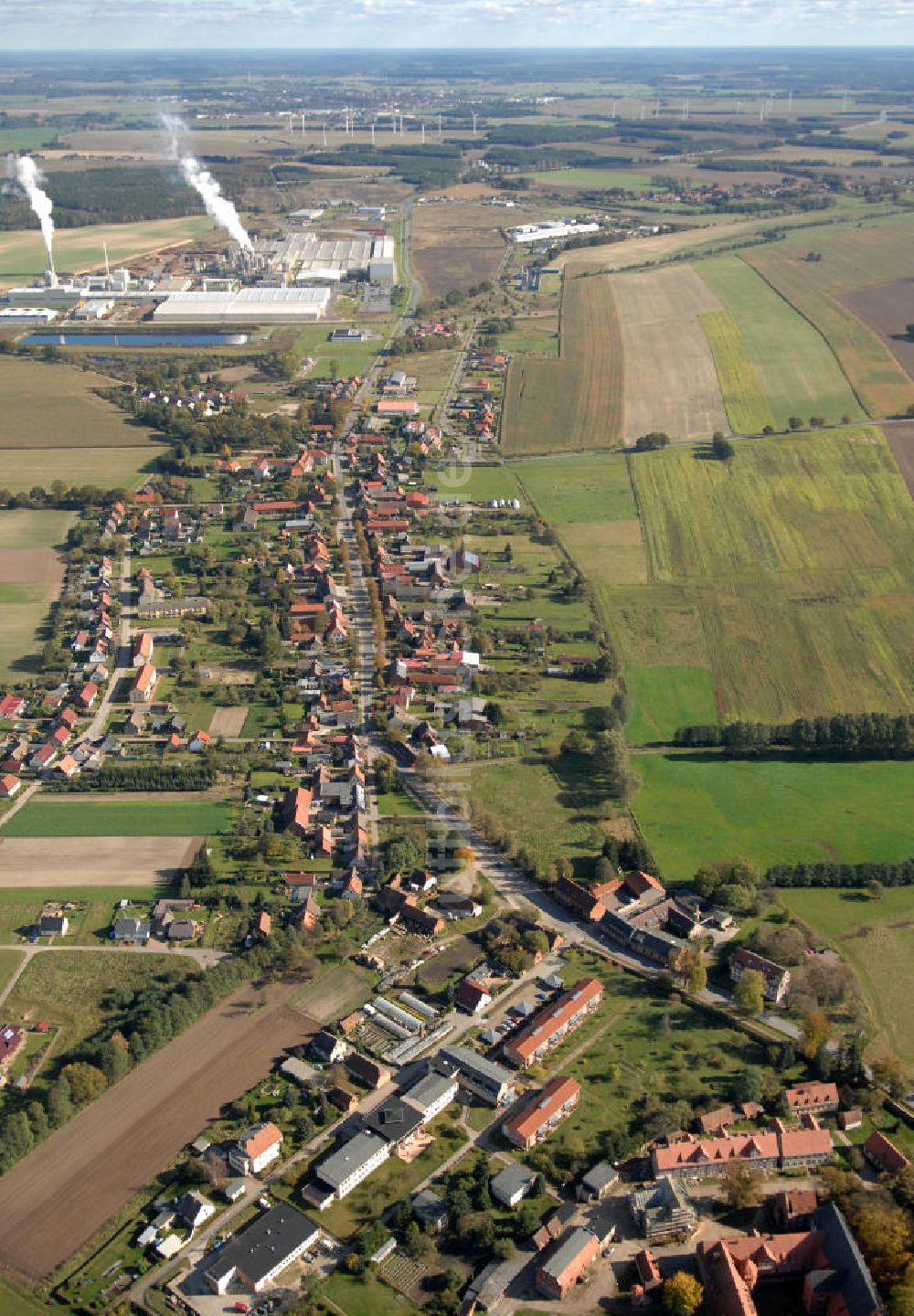 Luftbild Heiligengrabe - Verlauf Bundesstrasse 189 von Wittenberge bis Wittstock