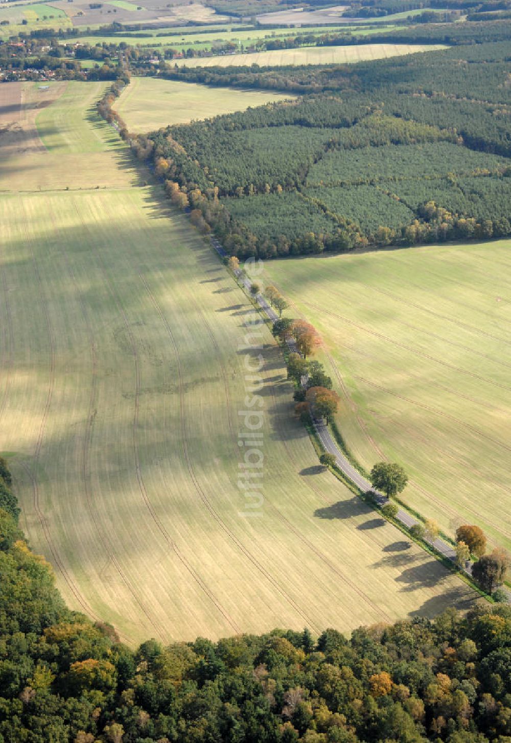 Luftbild Heiligengrabe - Verlauf Bundesstrasse 189 von Wittenberge bis Wittstock