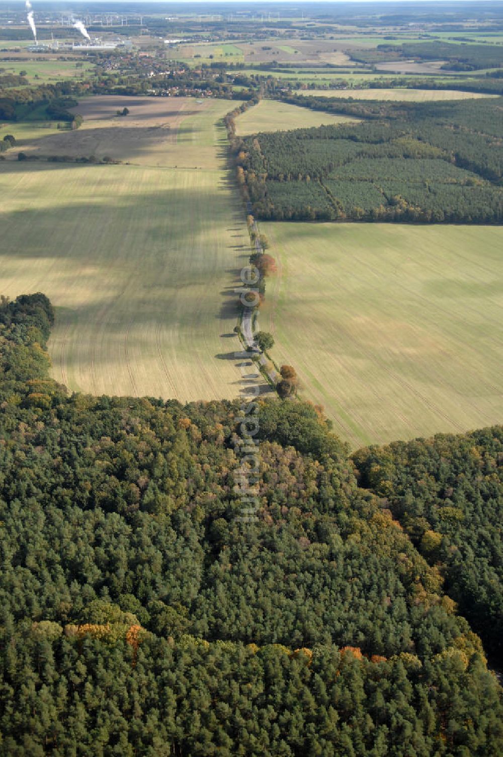 Luftaufnahme Heiligengrabe - Verlauf Bundesstrasse 189 von Wittenberge bis Wittstock