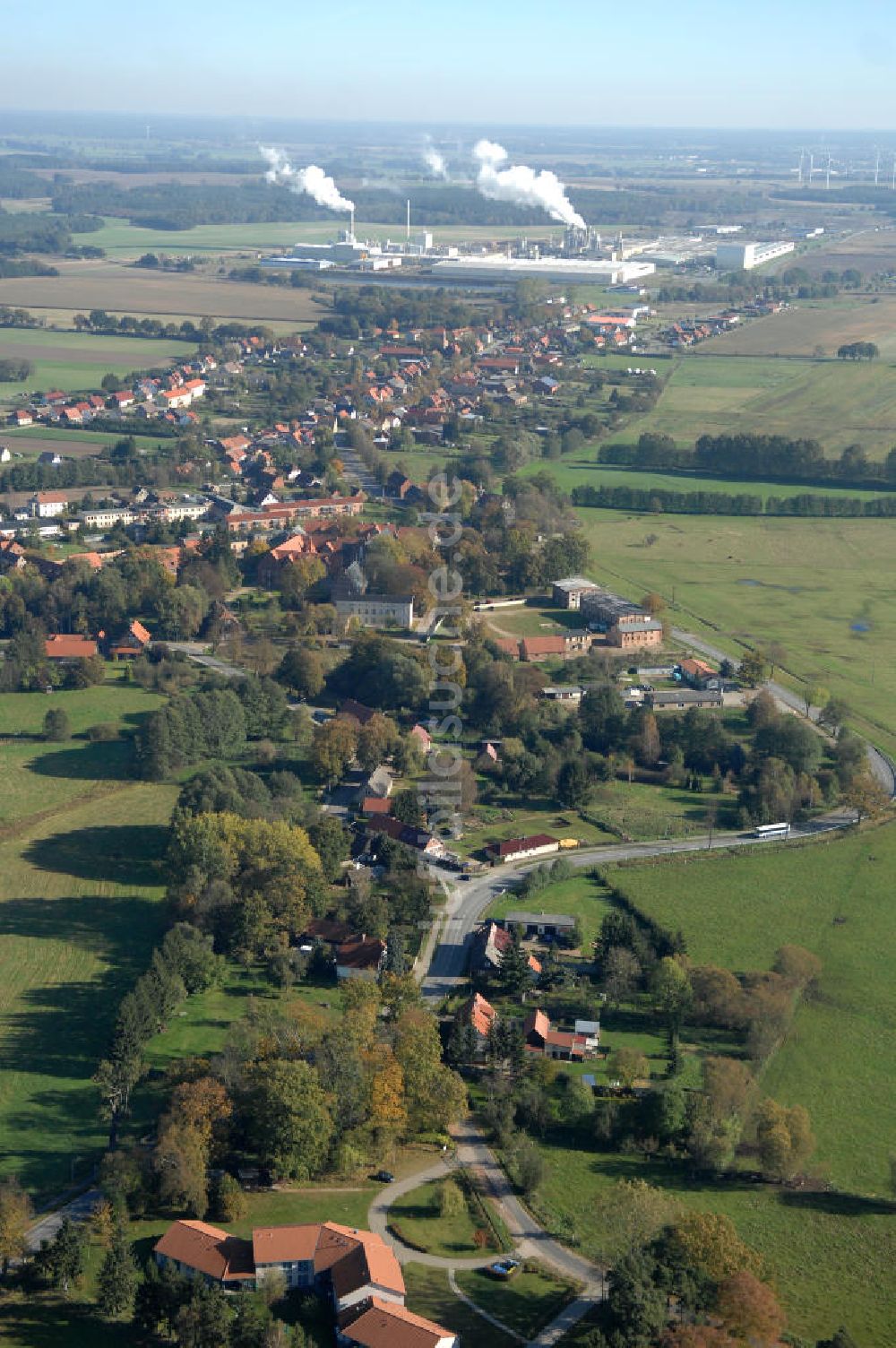 Luftbild Heiligengrabe - Verlauf Bundesstrasse 189 von Wittenberge bis Wittstock