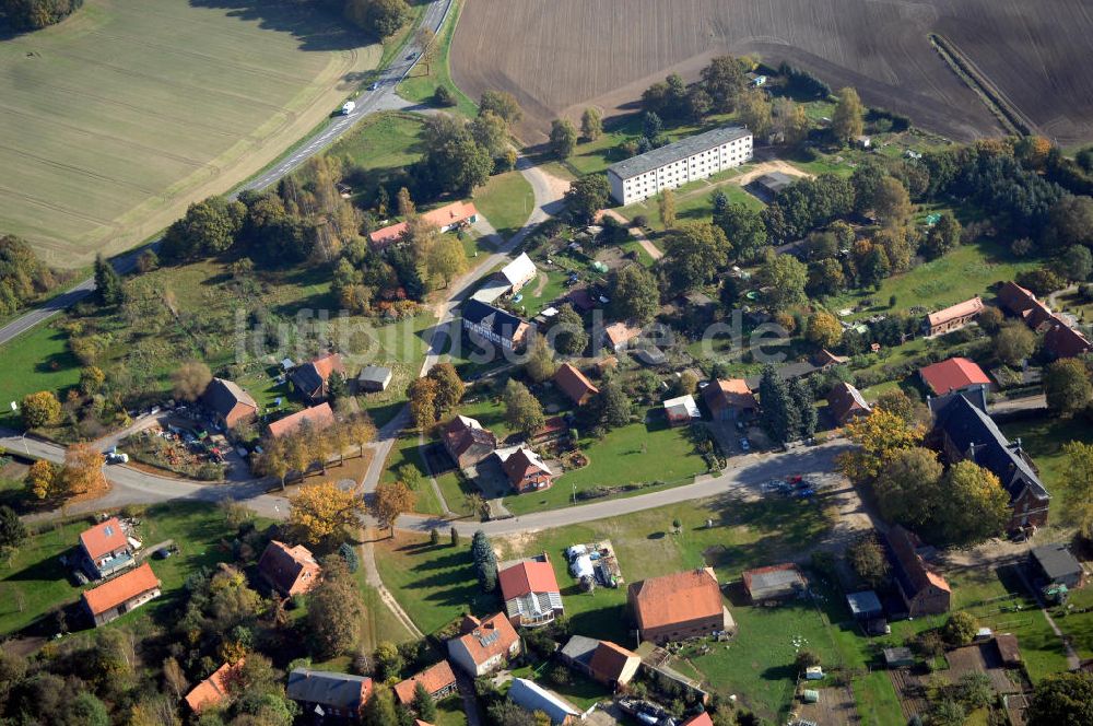 Luftbild Retzin - Verlauf Bundesstrasse 189 von Wittenberge bis Wittstock