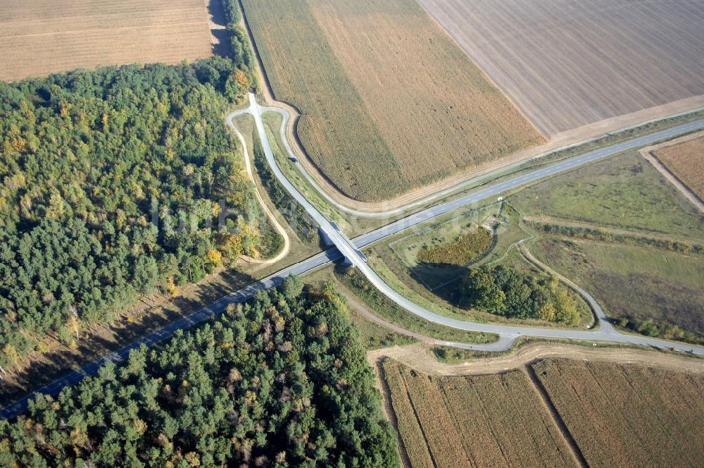 Luftaufnahme Perleberg - Verlauf Bundesstrasse 189 von Wittenberge bis Wittstock