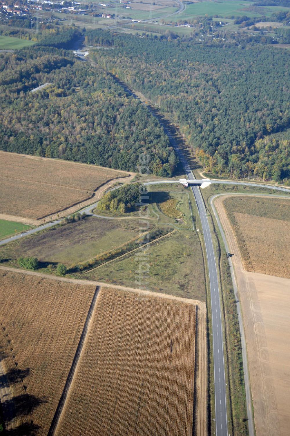 Luftaufnahme Perleberg - Verlauf Bundesstrasse 189 von Wittenberge bis Wittstock