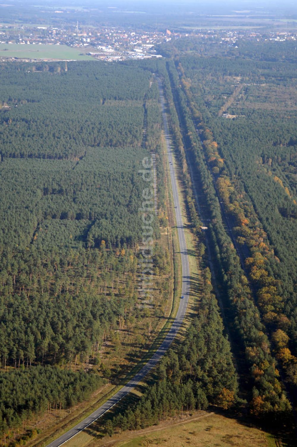 Luftbild Weisen - Verlauf Bundesstrasse 189 von Wittenberge bis Wittstock