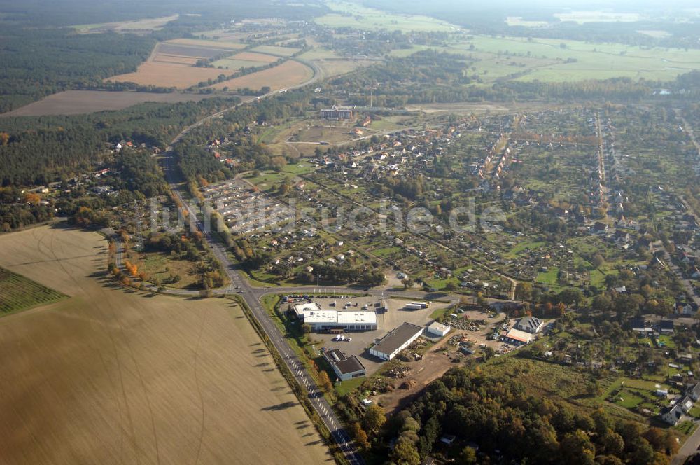 Luftbild Wittenberge - Verlauf Bundesstrasse 189 von Wittenberge bis Wittstock