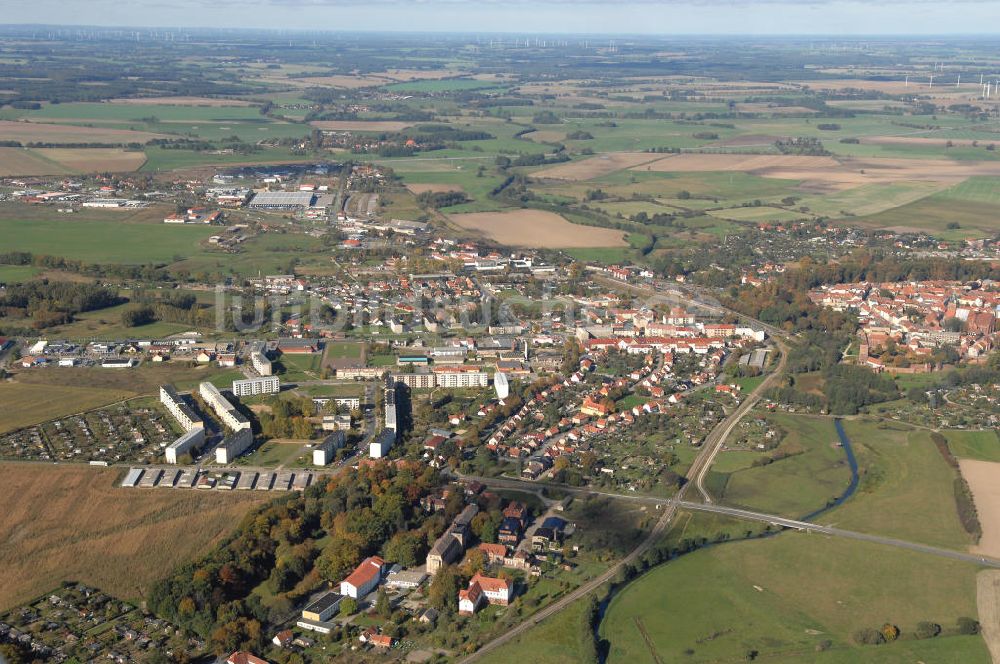 Luftbild Wittstock - Verlauf Bundesstrasse 189 von Wittenberge bis Wittstock